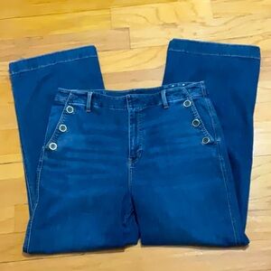 Talbots Wide Leg Sailor Style Jeans Sz 16